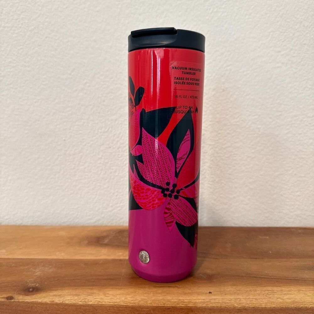 Starbucks 2021 floral Stainless Steel Tumbler 16oz